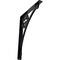 Ekena Millwork Crawley Wrought Iron Bracket, (Single center brace), Powder Coated Black 1 1/2"W x 12"D x 15"H BKTM01X12X15SCR - alternate 1